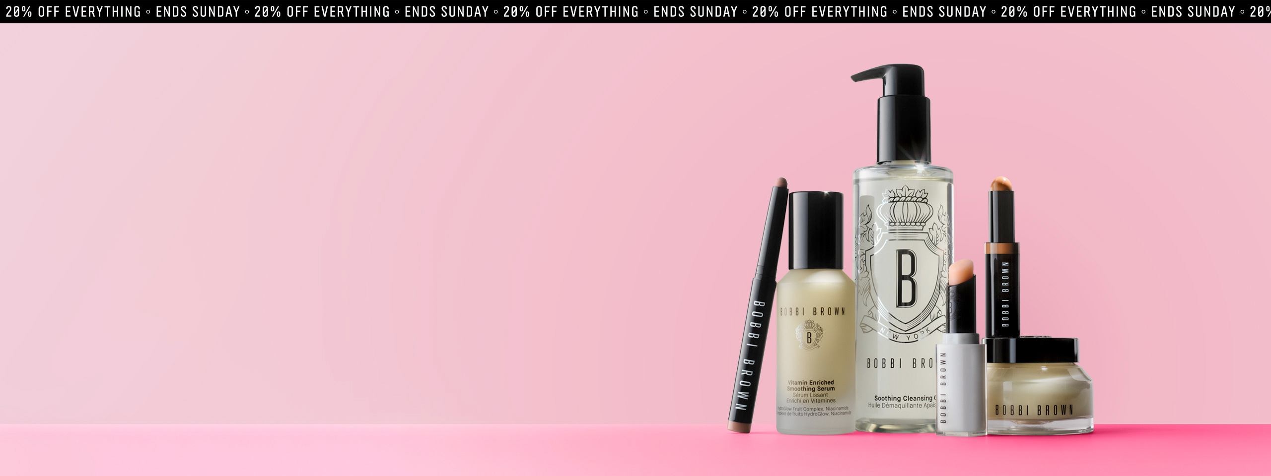 20% Off Curated Duo Sets on a pink background