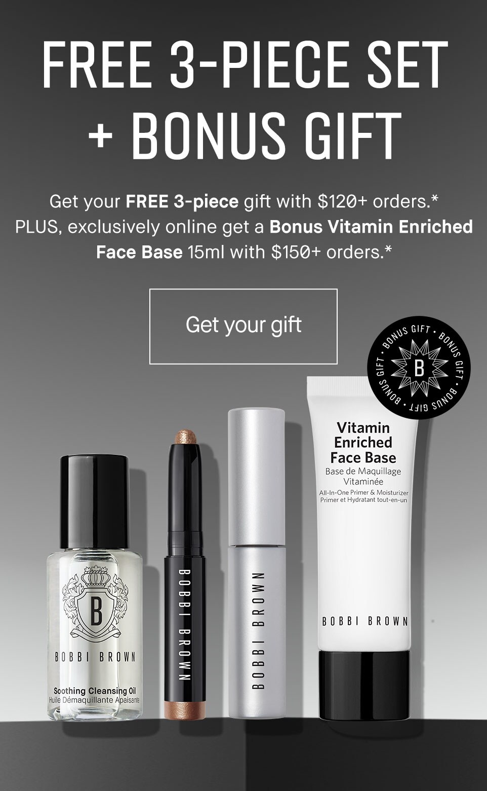 Free 3-Piece Set + Bonus Gift