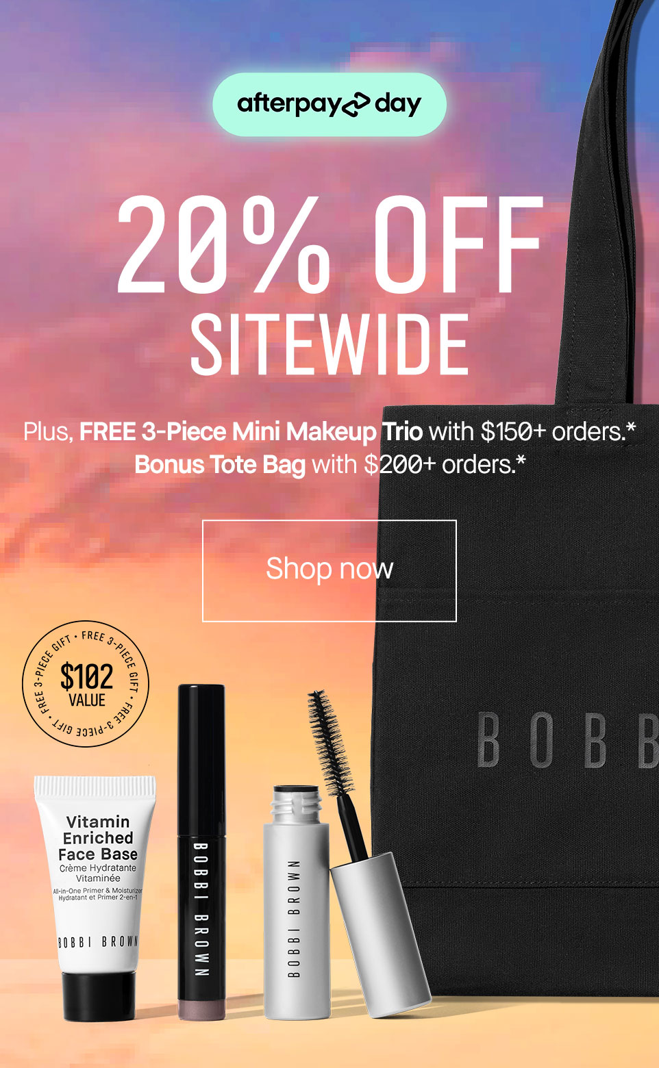 20% OFF SITEWIDE, PLUS FREE BEAUTY GIFTS*