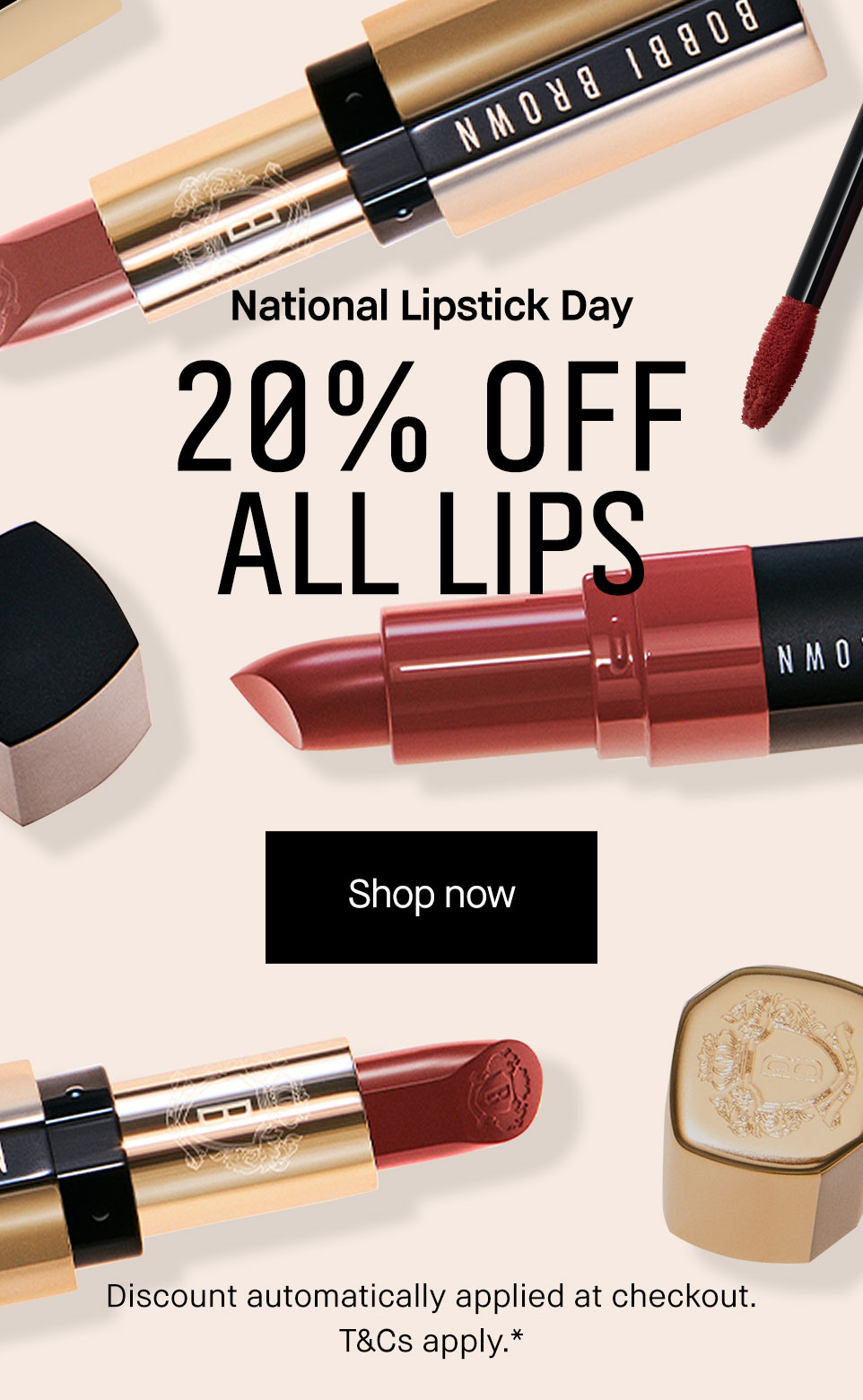 20% off all lips