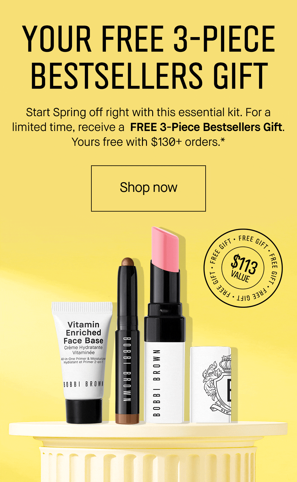 Your free 3-piece bestsellers gift