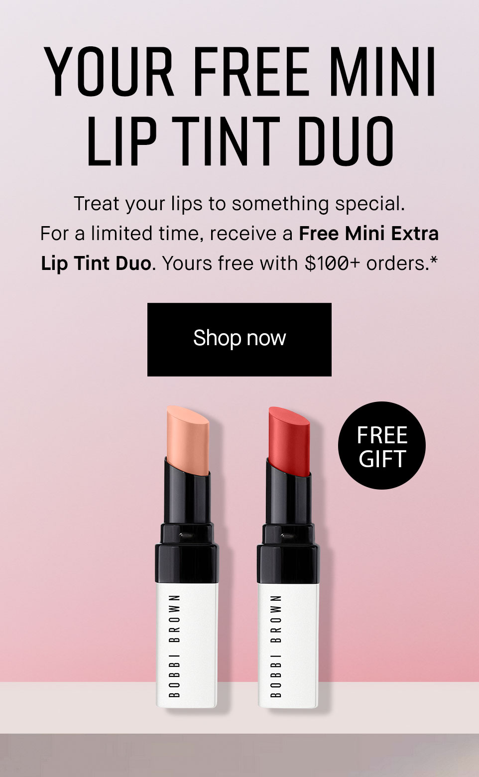 Your free mini lip tint duo