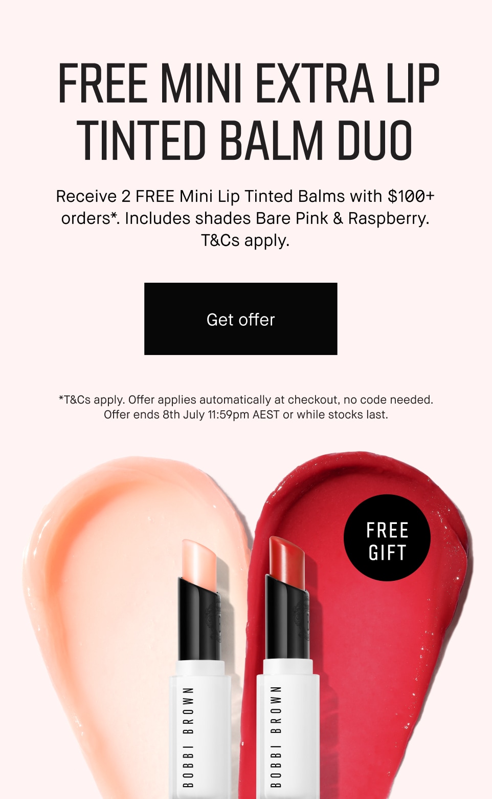 Free Mini Extra Lip Tinted Balm Duo