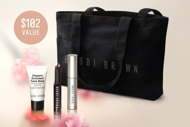 FREE 3 Piece Gift & Tote Bag - BONUS Cosmetics Case