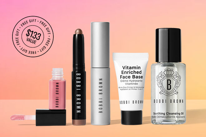 5-piece gift on a orange and yellow gradient background