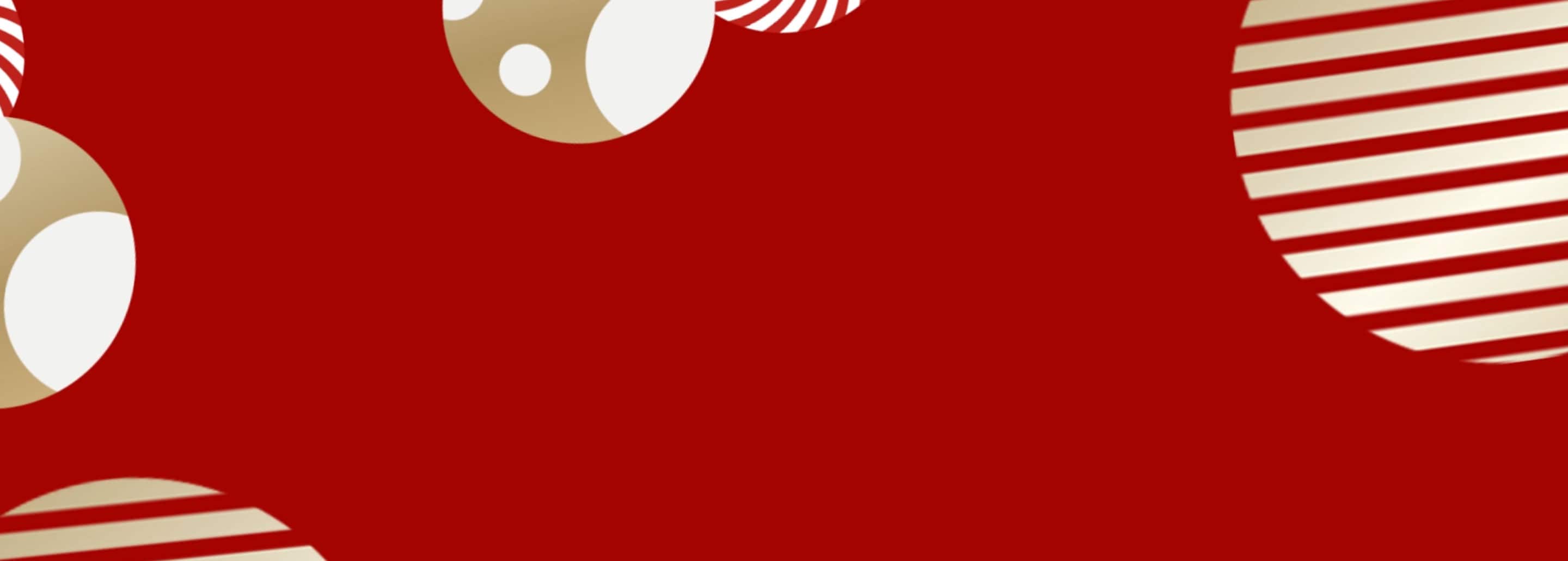20% Off Sitewide + Free Gifts with red and gold swirls on a red background