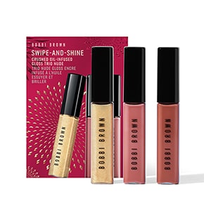 Swipe-and-Shine Crushed Oil-Infused Gloss Trio<br><p style="color:#FF0000">($141 VALUE)<br><p/>