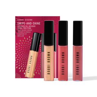 Swipe-and-Shine Crushed Oil-Infused Gloss Trio<br><p style="color:#FF0000">($141 VALUE)<br><p/>